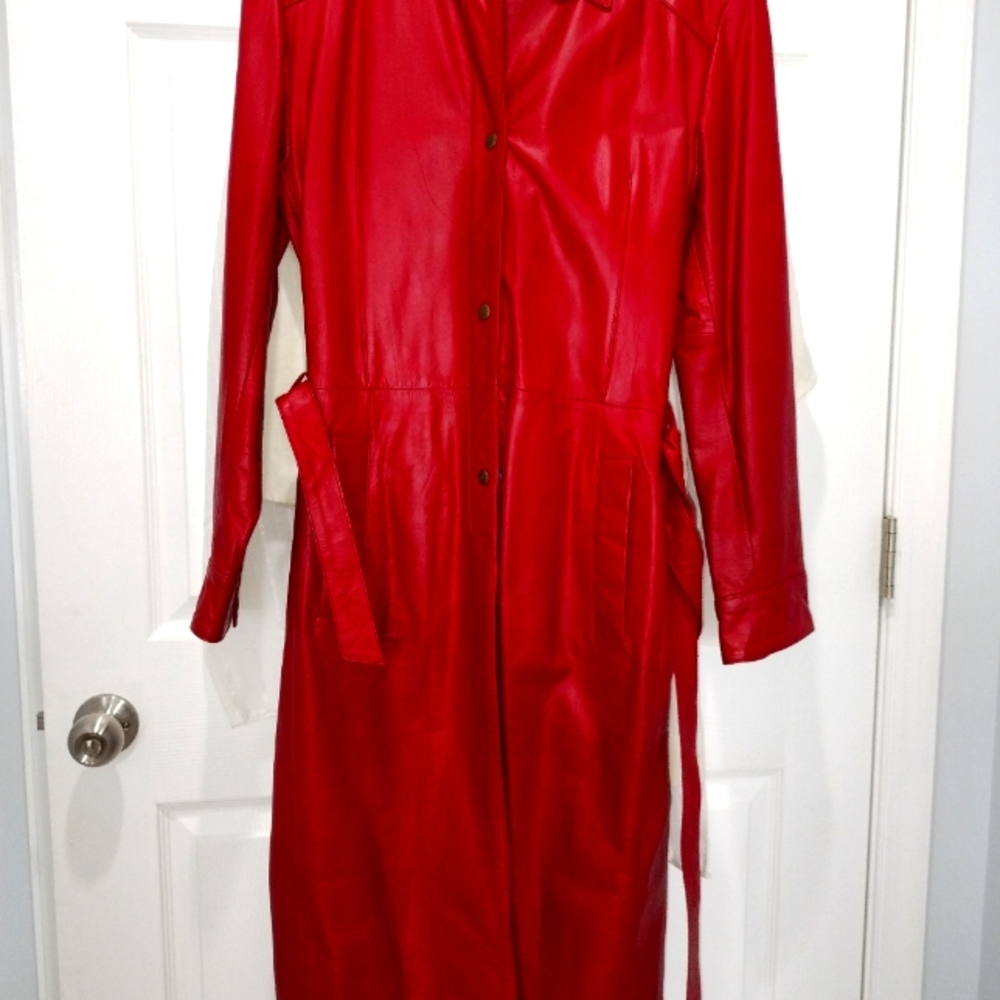 Leather long Coat